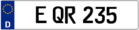 Trailer License Plate
